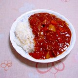 トマト缶でカレーライス